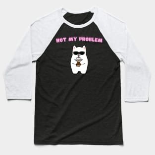 Swag Cat Typographic Baseball T-Shirt